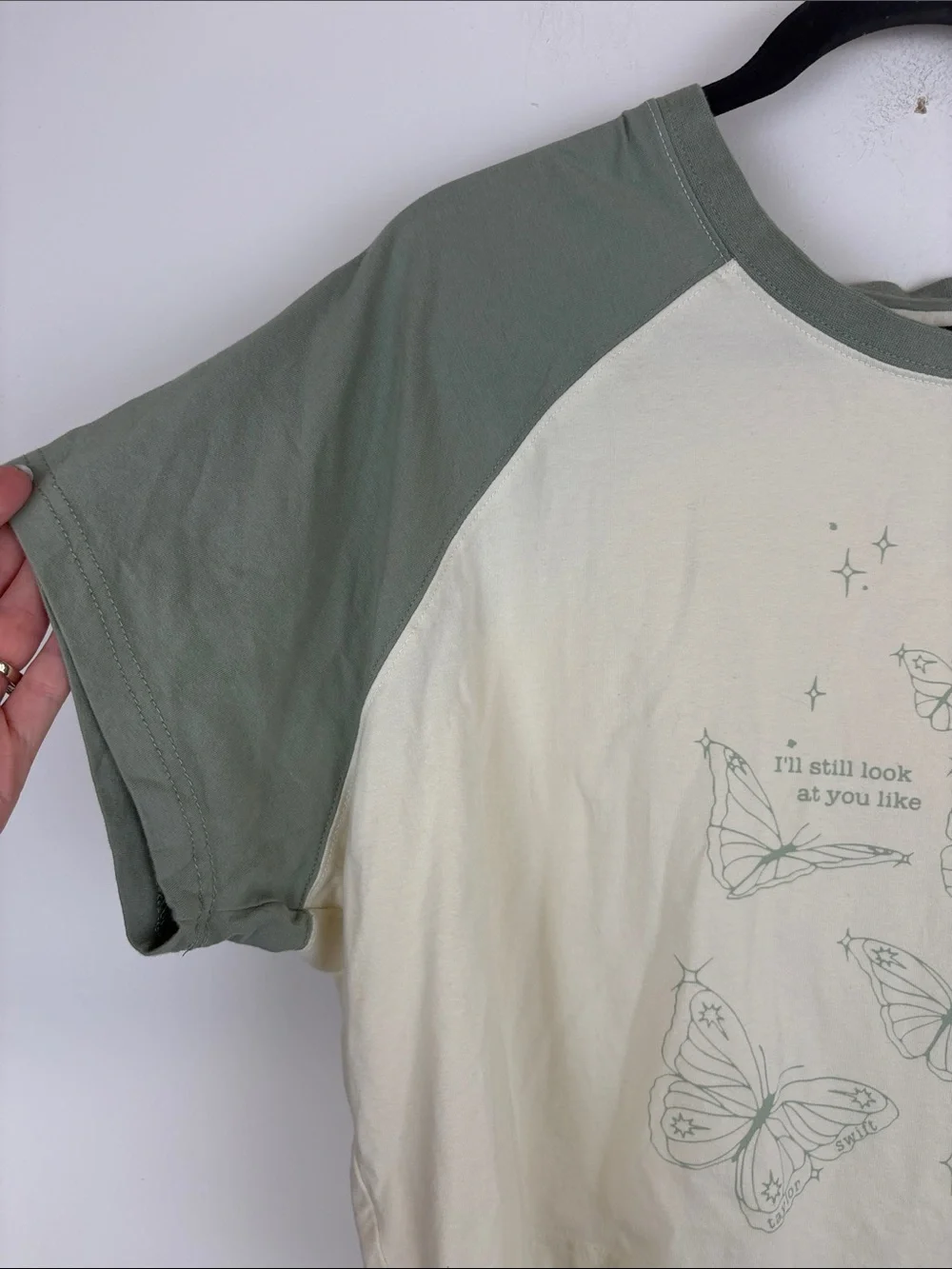 Taylor Swift Stars That Shine Baby Tee 3XL Cropped Eras Tour Butterfly
